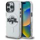Karl Lagerfeld IML Karl Sketch Logo MagSafe Hülle für iPhone 16 Pro - Transparent