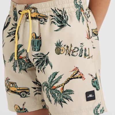 9. O'Neil Mix & Match Cali Print 13'' Badeshorts Jr 92800613864