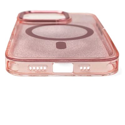 4. Glitter Case MagSafe Kompatibel für iPhone 17 Pro Max - Rosa
