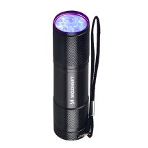 Wozinsky WLD-9L IP65 UV-Taschenlampe zur Spurensuche – Schwarz