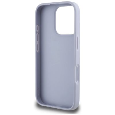 7. Guess Hot Stamp 4G Pattern Triangle Metal Logo Case für iPhone 16 Pro Max - Lila