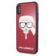 2. Karl Lagerfeld Iconic Glitter Karl`s Head iPhone X / Xs Hülle - Rot