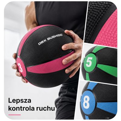 13. Rutschfester Medizinball aus Gummi | DBX Bushido