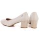 4. Beige Sergio Leone PB404 Damenpumps mit Blockabsatz