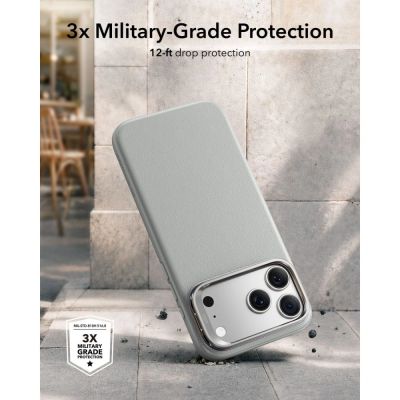 6. ESR Atelier Kickstand MagSafe Hülle für iPhone 18 Pro / 17 Pro – Grau