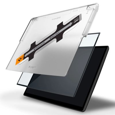 2. Spigen Glas.tR EZ Fit gehärtetes Glas für Tesla Model X 2022 / Model S 2021 – Schwarz