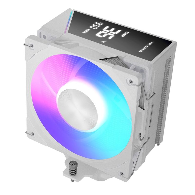 7. MODECOM CPU-KÜHLER VOLCANO 0C T202 LCD ARGB WEISS