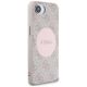 4. Guess 4G Circle Classic Logo MagSafe iPhone 16e Hülle - Rosa