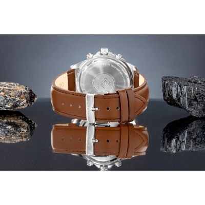 6. Giewont Herrenuhr Chronograph Saphir Braun Blau GW3520-A5