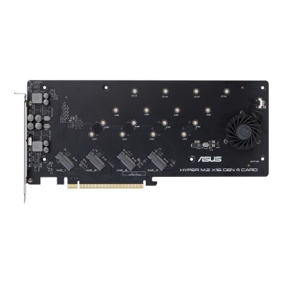 2. ASUS Hyper M.2 PCIe 4.0 x16 Controllerkarte, 4x M.2 NVMe (2242/2260/2280/22110) GEN 4