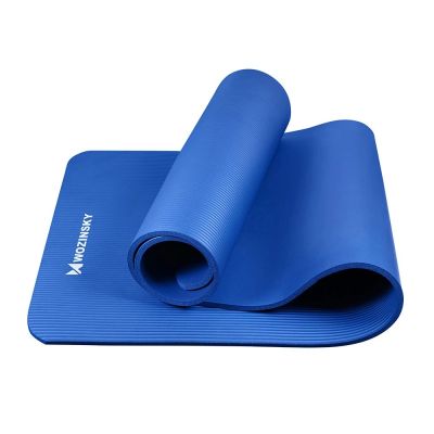 4. Wozinsky Gymnastikmatte 181 x 63 x 0,9 cm dicke Gymnastik-Yogamatte blau