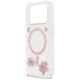 6. Guess Resin Flowers Glitter MagSafe Hülle für iPhone 17 Pro - Pink