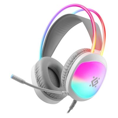 Defender Eclipse RGB-Kopfhörer mit Mikrofon, Weiß 62440