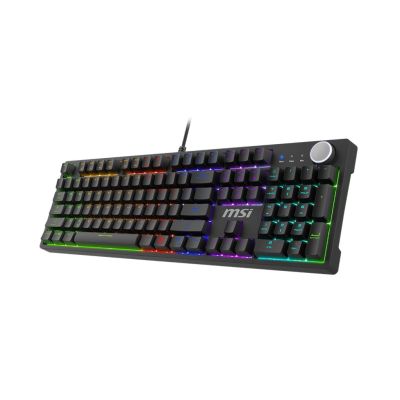 2. MSI FORGE GK320 RED Gaming USB QWERTY Tastatur Englisch Schwarz