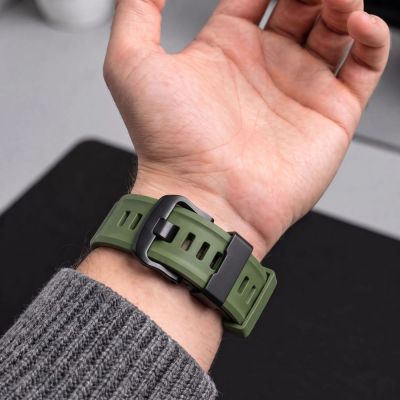 7. Tech-Protect Motion Armband für Garmin Fenix 5X / 5X Plus / 6X / 6X Pro / 7X / 8 / 8 Pro / 9 / 9 Pro (51 mm) – grün