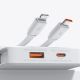 20. Baseus Airpow Lite 10000mAh 22,5W Powerbank mit integrierten USB-C- und Lightning Kabeln – Weiß