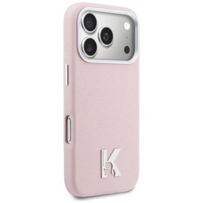 4. Karl Lagerfeld MagSafe Hülle mit Karl-Kopf-Logo für iPhone 17 Pro Max – Pink