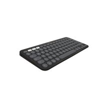 Logitech 920-012244 Tastatur und Maus inklusive, universell, kabellos per Funk (RF) + Bluetooth, QWERTY-Tastatur (American International), Graphit