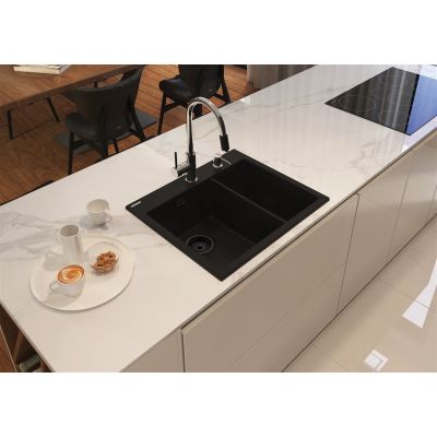 3. Deante Eridan 1,5-Becken-Spüle ohne Abtropffläche ZQE_N503