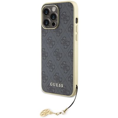 2. Guess 4G Charms Collection Hülle für iPhone 15 Pro Max – Grau