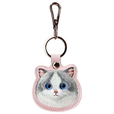 4. Nimmy Big Eyed Pet 2.0 Cat 3-in-1 Handytasche + Geldbörse + Tracker-Hülle – Rosa