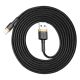 5. Baseus Cafule USB-A / Lightning 1,5A QC 3.0 Kabel 2 m - Schwarz und Gold