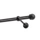 EINZELNE GARDINENSTANGE Ø 19 MM SCHWARZ 160 CM KNOPF MAX KOWALSKI