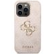 3. Guess 4G Big Metal Logo Hülle für iPhone 15 Pro – Rosa