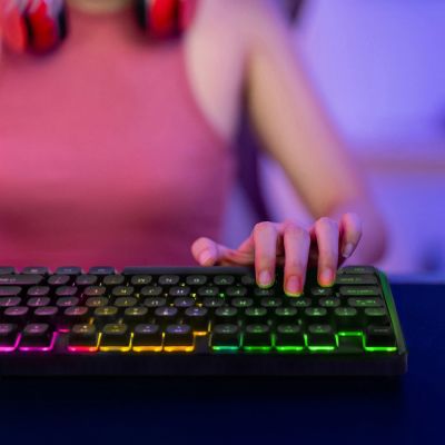 10. Wozinsky WKG-200 RGB Membran-Gaming-Tastatur mit Scrollrad – Schwarz