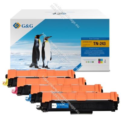 G&G 16019 Tonerkartusche 4er-Pack Ersatzpatronen Schwarz, Cyan, Magenta, Gelb
