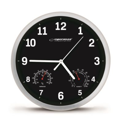 9. Esperanza LYON EHC016K Wanduhr (schwarz)