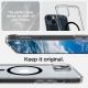 6. Spigen Ultra Hybrid Mag Case mit MagSafe für iPhone 14 Plus – Transparent und Schwarz