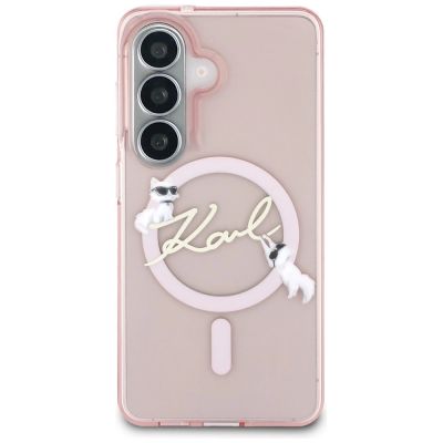 3. Karl Lagerfeld IML KC Script MagSafe Hülle für Samsung Galaxy S26 - Pink
