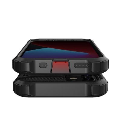 9. Hybrid Armor robuste TPU/PC Panzer Handyhülle Hard Case für iPhone 12 Pro Max schwarz