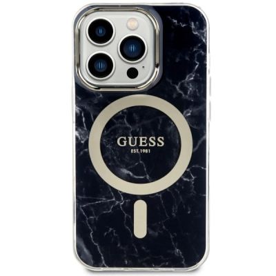 3. Guess GUHMP14LPCUMAK iPhone 14 Pro 6.1" schwarz/schwarz Hardcase Marble MagSafe