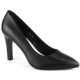 12. Sergio Leone W SK415A schwarze Pumps mit hohem Absatz