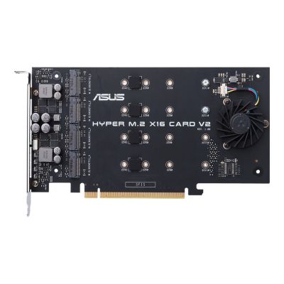 2. ASUS Hyper M.2 PCIe 3.0 x16 Controller, 4x M.2 NVMe (2242/2260/2280/22110) Gen 3