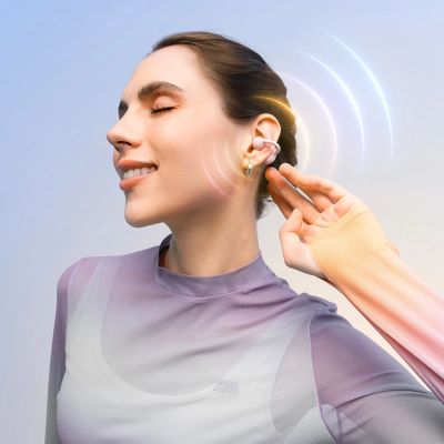 8. OWS Baseus Bass BC1 Ohrhörer mit Clip – Pink