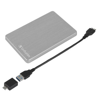 4. Verbatim Store 'n' Go ALU Slim Externe Festplatte 1 TB 2,5" USB Typ-C 3.2 Gen 1 (3.1 Gen 1) Silber