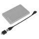 4. Verbatim Store 'n' Go ALU Slim Externe Festplatte 1 TB 2,5" USB Typ-C 3.2 Gen 1 (3.1 Gen 1) Silber