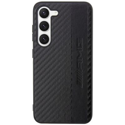 3. AMG AMHCS23MBLSCA S23+ S916 schwarz/schwarz Hardcase Carbon Stripe&Embossed