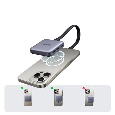 8. Ugreen Magnetischer Speicherkartenleser + 100W PD 3-in-1-Ladegerät – Grau