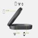 4. SBS 3-in-1 Faltbare kabellose Ladestation QI2 MFI – Made for iPhone – Schwarz