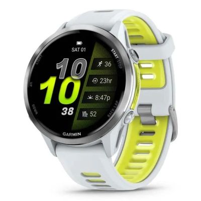 9. Sportuhr Garmin Forerunner 970 Whitestone/Amp Yellow
