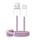 Puro Fabrik 2.0 10W USB-A - USB-C Geflochtenes Kabel 1,5m - Rosa