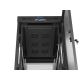 10. 19" 32U 600x1000 schwarzer Stand-Rack-Schrank mit perforierten Türen LCD Lanberg (Flat Pack)