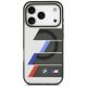 3. BMW M IML Metallknöpfe, dreifarbige Linien, MagSafe-Hülle für iPhone 17 Pro Max – Grau