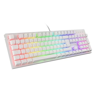 GENESIS THOR 303 FR Gaming-Tastatur RGB-Hintergrundbeleuchtung Mechanische braune Schalter Weiß Hot-Swap