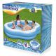 10. Bestway 54409 Aufstellpool, aufblasbarer Pool, oval, blau-weiß