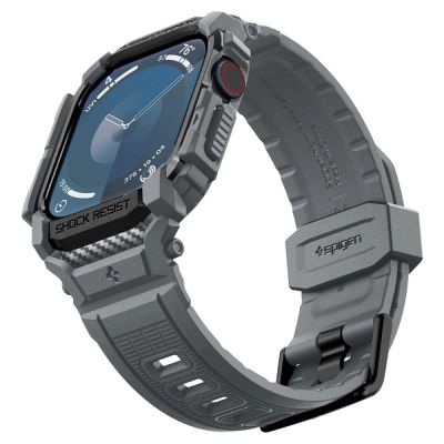 6. Spigen Rugged Armor Hülle für Apple Watch 10 46 mm – Grau